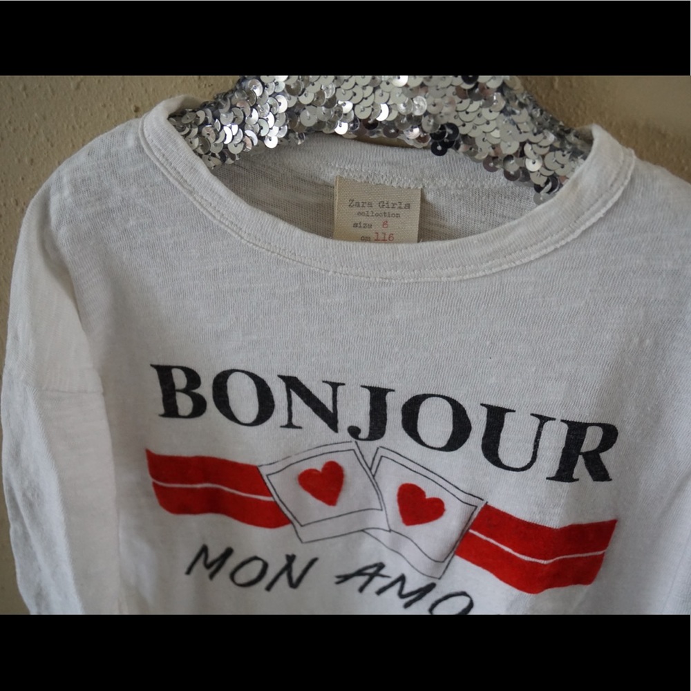 Cute Zara Girls Tee-shirt, size 6. - Picture 2 of 5